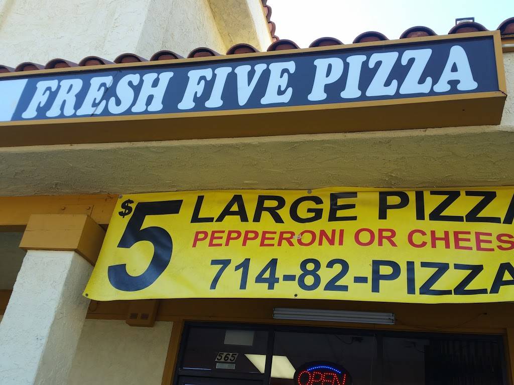 Fresh Five Pizza | meal takeaway | 565 S Knott Ave, Anaheim, CA 92804, USA | 7148332239 OR +1 714-833-2239