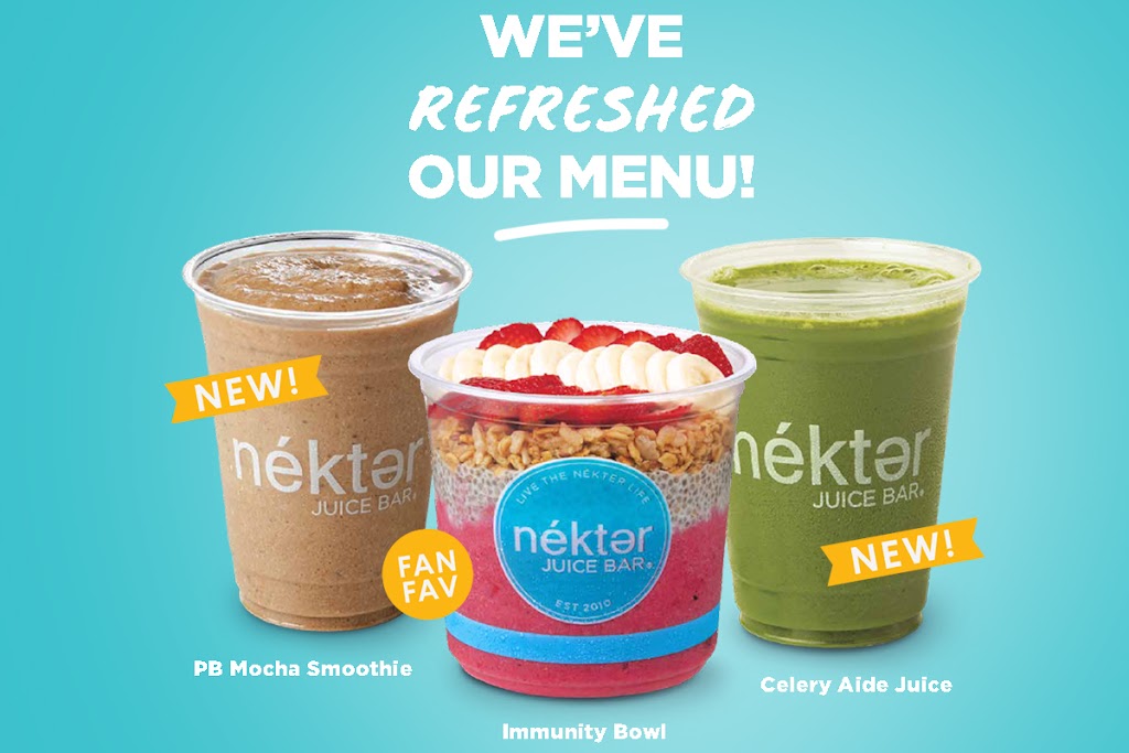 Nekter Juice Bar | cafe | 2501 E Grant Rd, Tucson, AZ 85716, USA | 5202074010 OR +1 520-207-4010