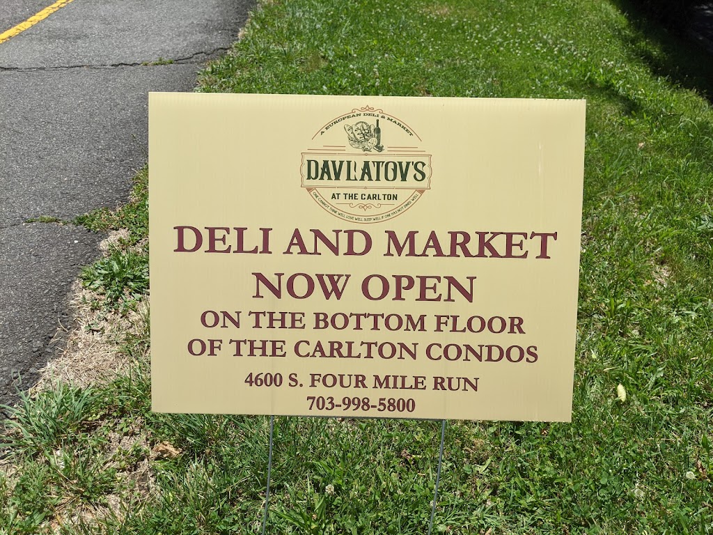 Davlatovs at The Carlton (Formerly Carlton Deli Mart) | restaurant | 4600 South Four Mile Run Drive Suite C1 Bottom Floor of the Carlton Condos Facing Four Mile Run halfway down the building, access from the parking lot!, 4600 S Four Mile Run Dr Suite #1215, Arlington, VA 22204, USA | 7039985800 OR +1 703-998-5800