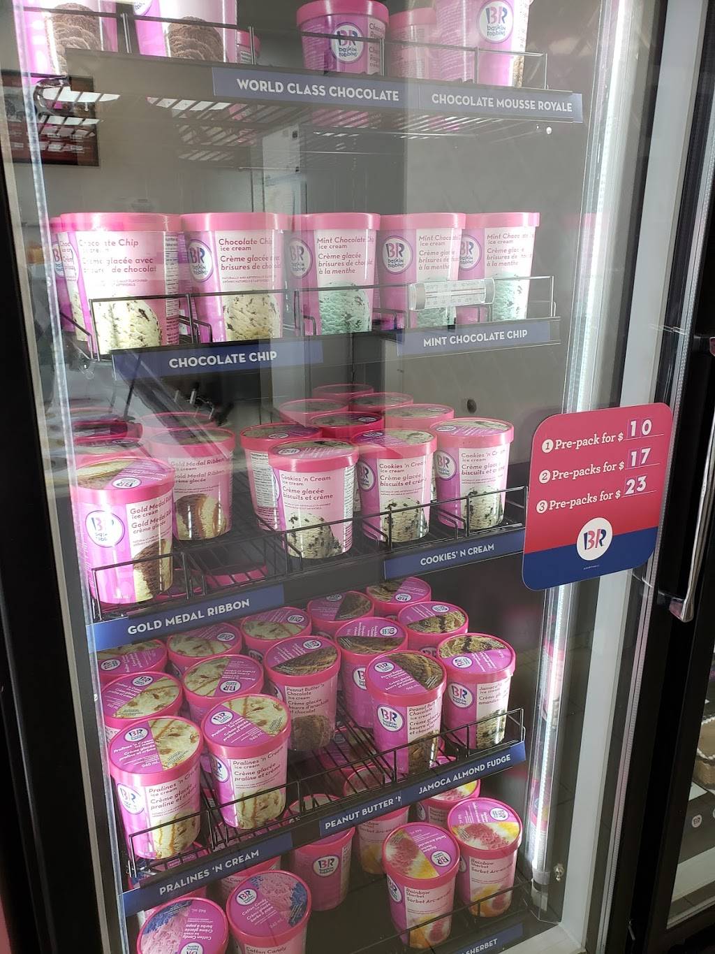 Baskin Robbins | restaurant | 72 Quarry Edge Dr, Brampton, ON L6V 4K2, Canada | 9054515199 OR +1 905-451-5199