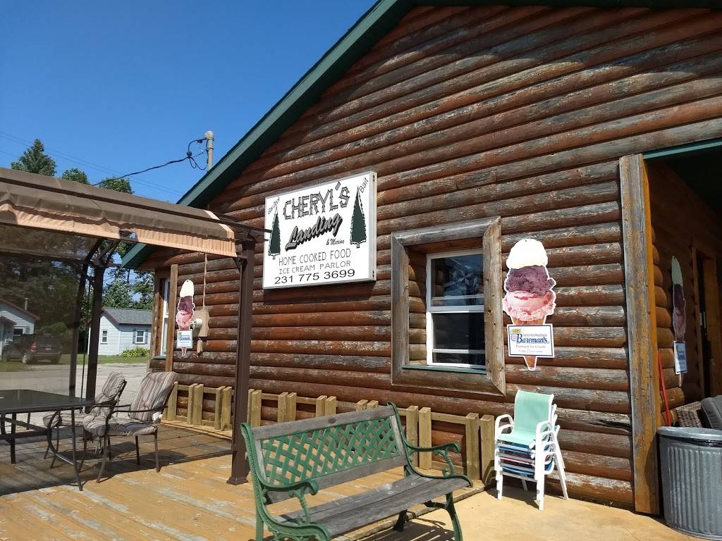 Cheryls Landing and Marina | restaurant | 1749 North Blvd, Cadillac, MI 49601, USA | 2317753699 OR +1 231-775-3699
