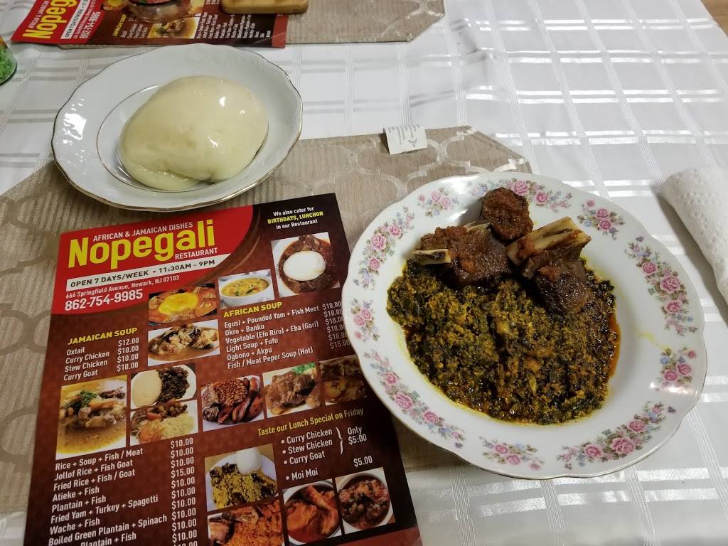 Nopegali International Restaurant | restaurant | 666 Springfield Ave, Newark, NJ 07103, USA | 8627549985 OR +1 862-754-9985