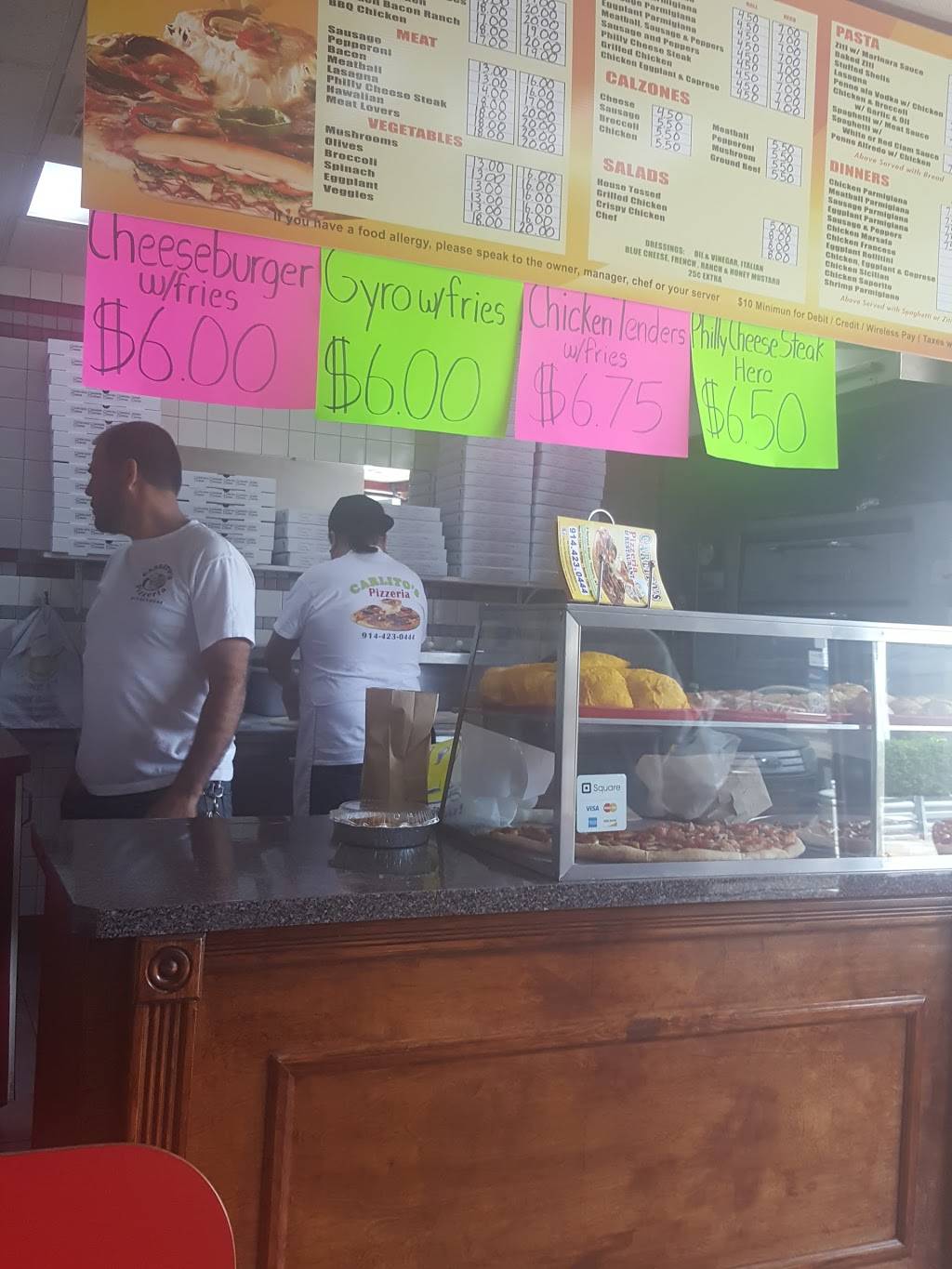 Carlitos Pizzeria Restaurant | restaurant | 2 Spruce St, Yonkers, NY 10701, USA | 9144230444 OR +1 914-423-0444