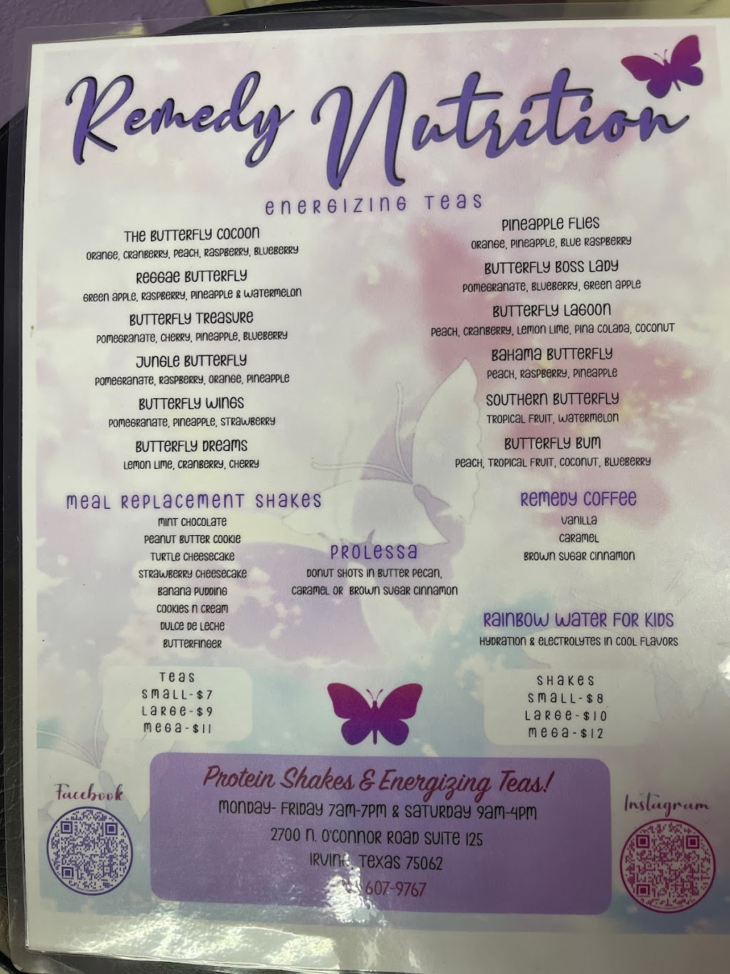 Remedy Nutrition | restaurant | 2700 N OConnor Rd Suite 125, Irving, TX 75062, USA | 4242230669 OR +1 424-223-0669