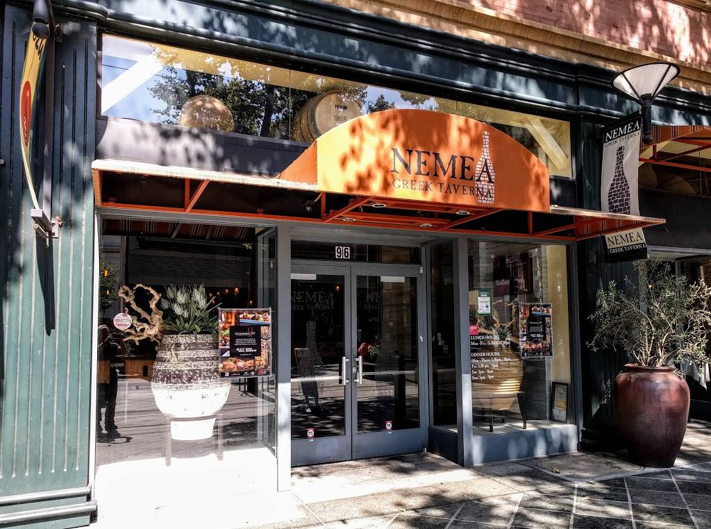 Nemea Greek Taverna | restaurant | 96 S 1st St, San Jose, CA 95113, USA | 4082794225 OR +1 408-279-4225