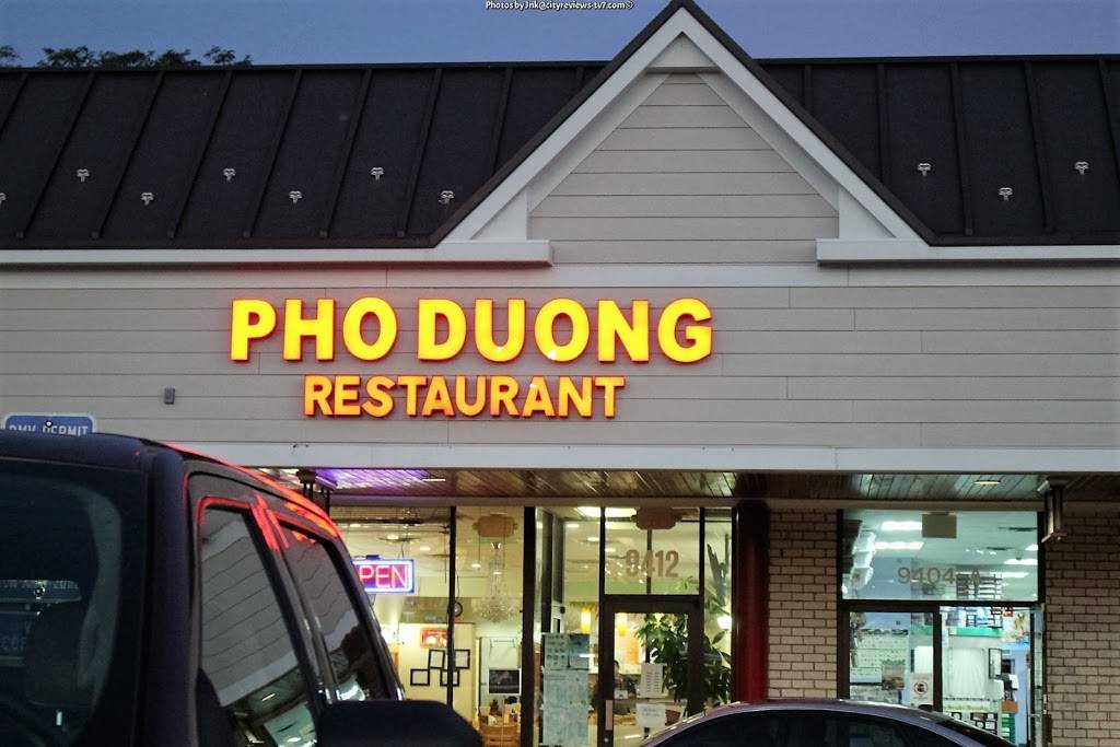 Pho Duong Restaurant Fairfax | restaurant | 9412 Main St, Fairfax, VA 22031, USA | 7034262827 OR +1 703-426-2827