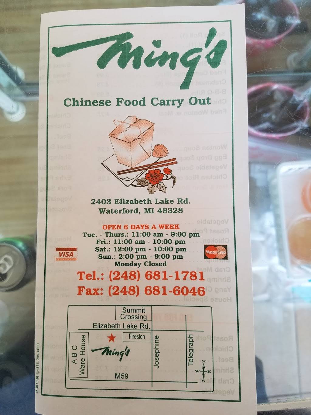 Mings Restaurant | restaurant | 2395 Elizabeth Lake Rd, Waterford Twp, MI 48328, USA | 2486811781 OR +1 248-681-1781