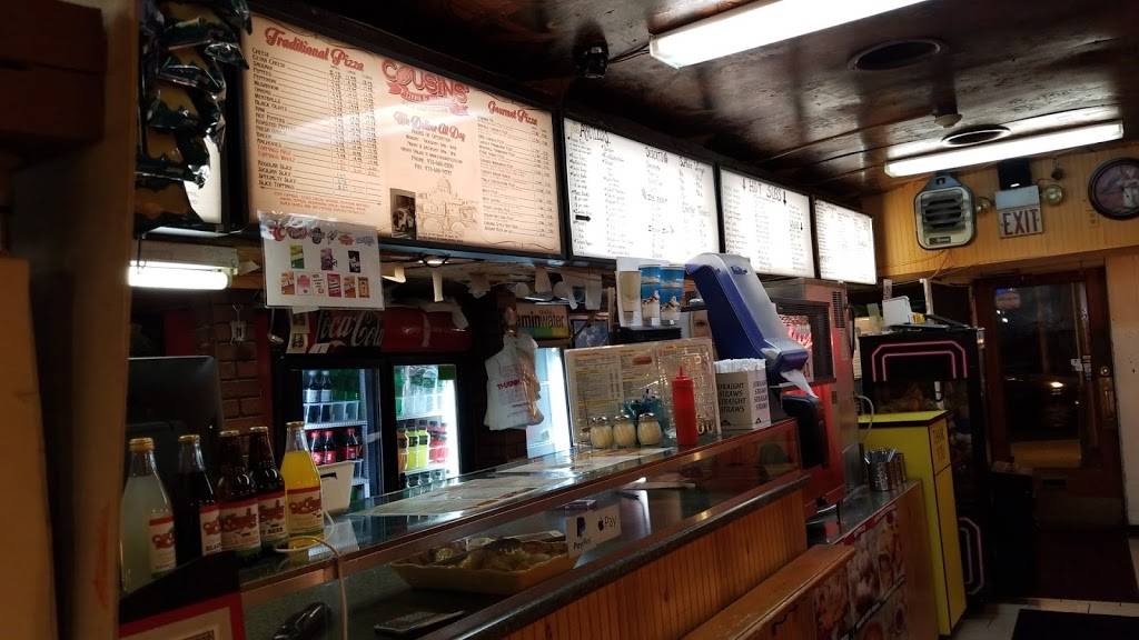 Cousins Pizza & Restaurant | restaurant | 543 Bloomfield Ave, Bloomfield, NJ 07003, USA | 9736808200 OR +1 973-680-8200