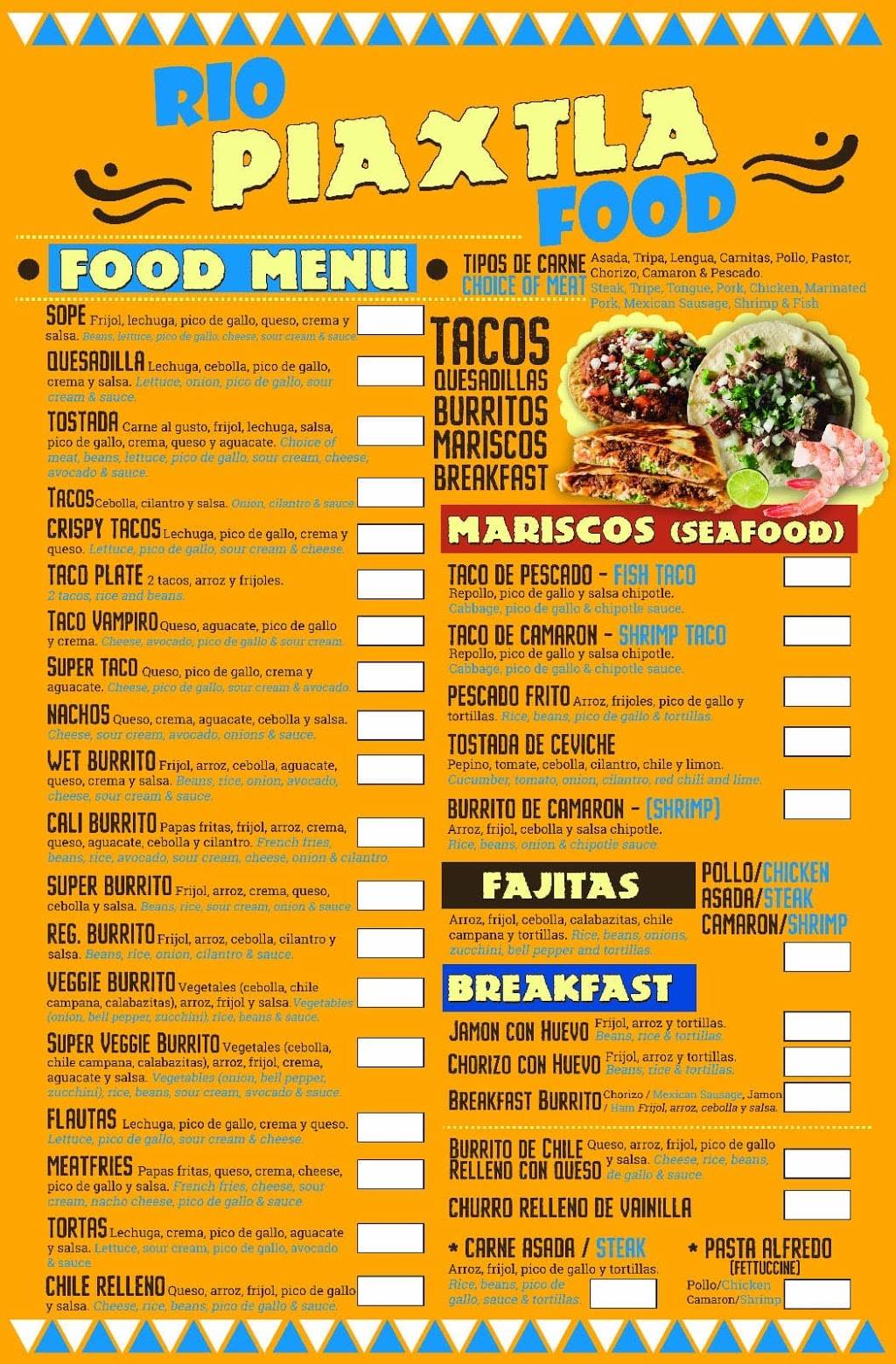 Rio piaxtla food | restaurant | 1833 Broadway, Redwood City, CA 94063, USA | 6506705259 OR +1 650-670-5259