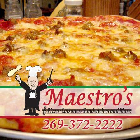 Maestros Pizza | restaurant | 6070 S 12th St, Kalamazoo, MI 49009, USA | 2693722222 OR +1 269-372-2222
