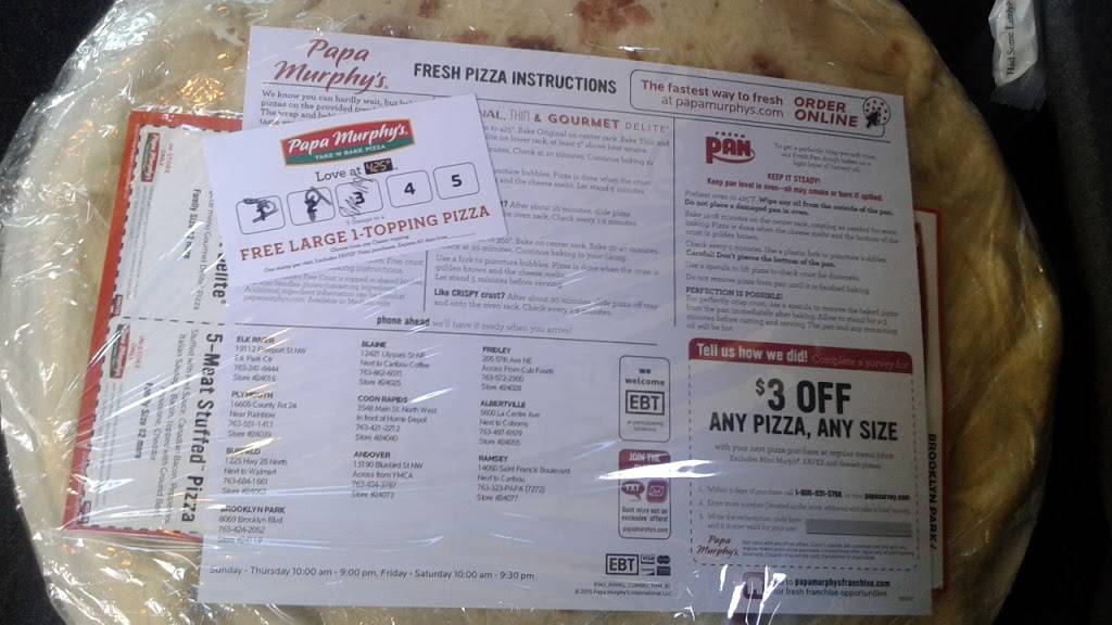 Papa Murphys Take N Bake Pizza | meal takeaway | 8069 Brooklyn Blvd ste b, Brooklyn Park, MN 55445, USA | 7634242052 OR +1 763-424-2052