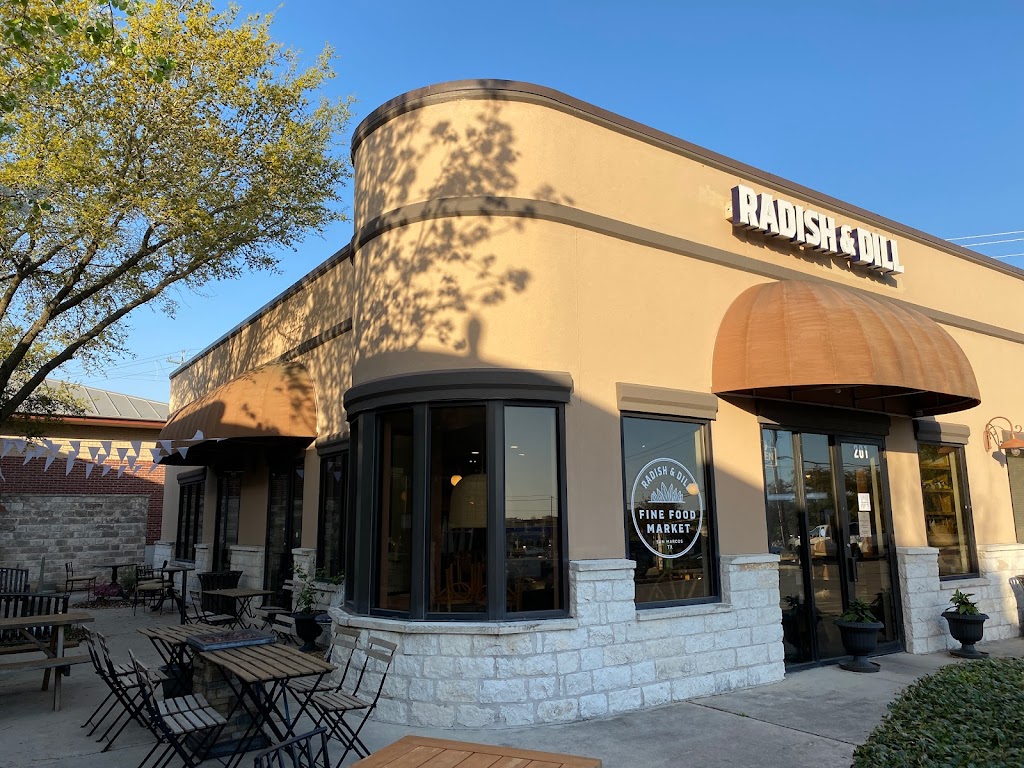 Radish & Dill Fine Food Market | bakery | 102 Wonder World Dr suite 201, San Marcos, TX 78666, USA | 5126677276 OR +1 512-667-7276