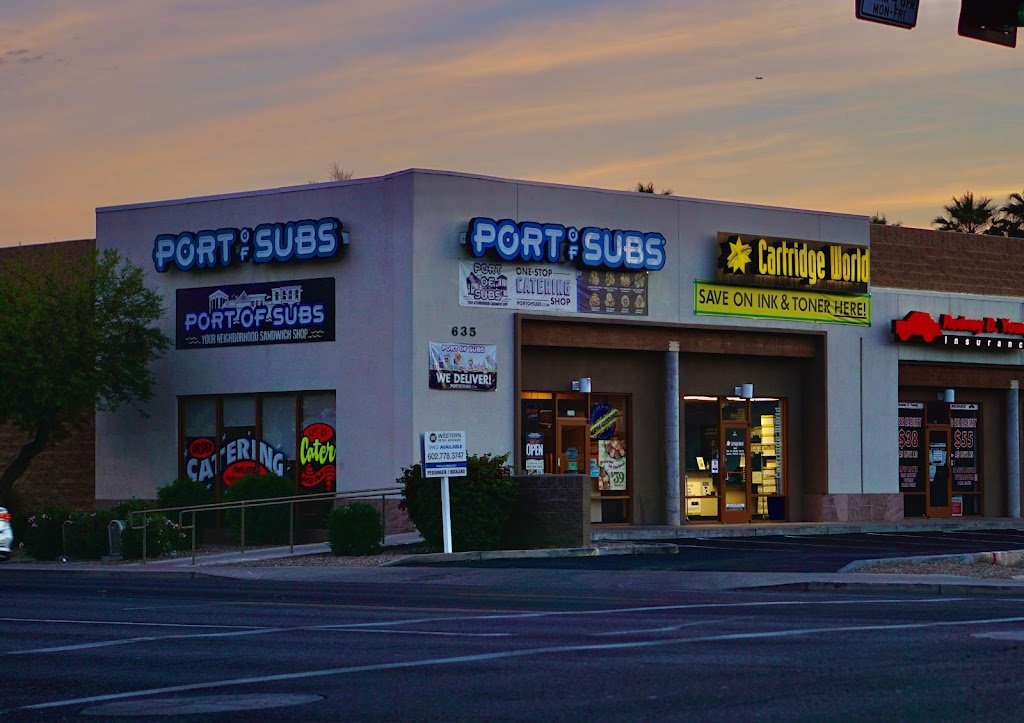 Port of Subs | restaurant | 635 E Indian School Rd Suite 102, Phoenix, AZ 85012, USA | 6022642222 OR +1 602-264-2222
