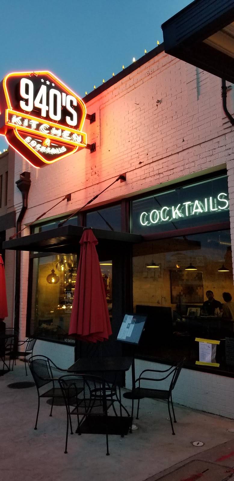 940s Kitchen & Cocktails | restaurant | 219 W Oak St, Denton, TX 76201, USA | 9402186222 OR +1 940-218-6222