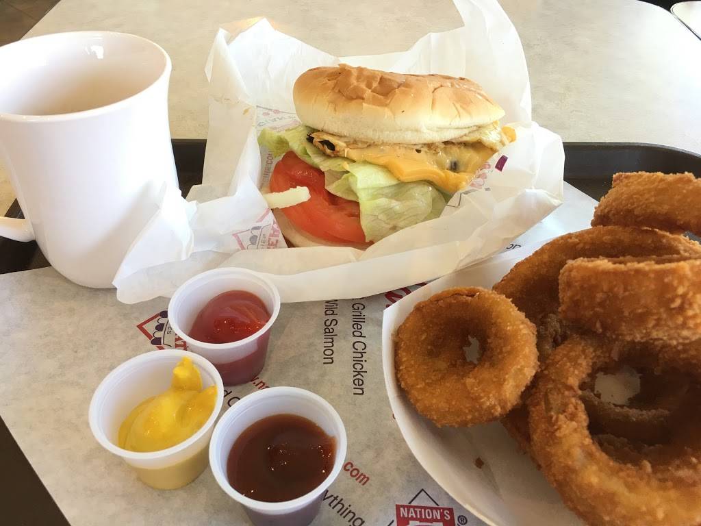 Nations Giant Hamburgers | meal takeaway | 3574 N Tracy Blvd, Tracy, CA 95376, USA | 2098358772 OR +1 209-835-8772