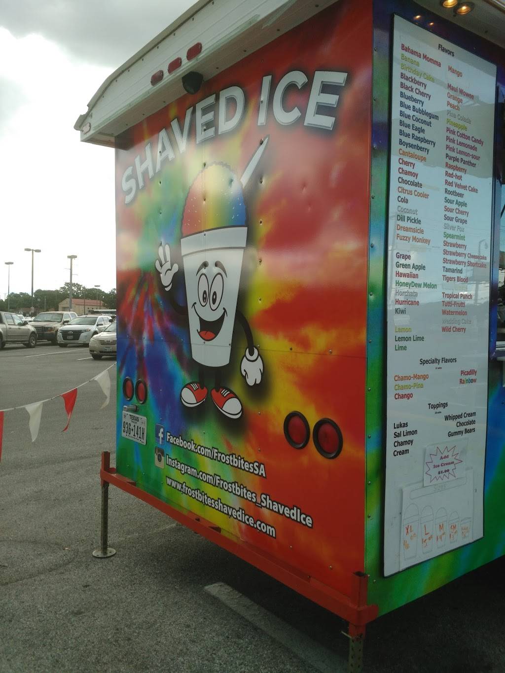 Frostbites Shaved Ice | restaurant | 11743 West Ave &, Blanco Rd, San Antonio, TX 78216, USA | 2107177131 OR +1 210-717-7131
