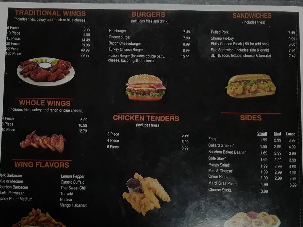 Fusion Wings | restaurant | 7980 Rockbridge Rd SW suite b, Lithonia, GA 30058, USA | 7706747004 OR +1 770-674-7004