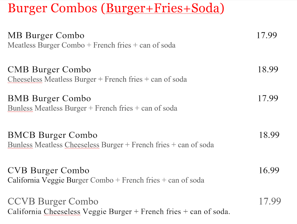 Meatless Burgers | restaurant | 3371 Shore Pkwy, Brooklyn, NY 11235, USA | 9296661090 OR +1 929-666-1090