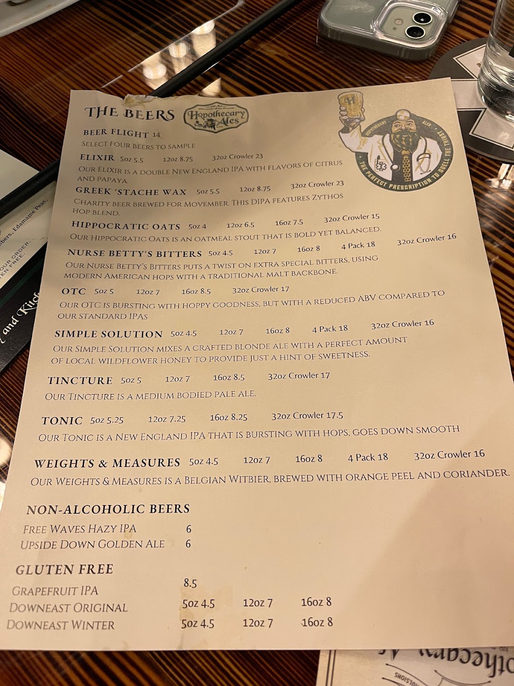 Hopothecary Ales Brewery and Kitchen | restaurant | 303 Main St, North Reading, MA 01864, USA | 9782071254 OR +1 978-207-1254