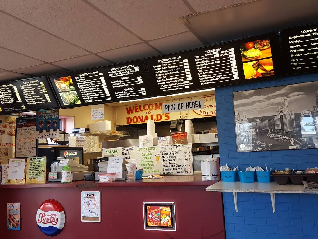 Donalds Famous Hotdogs | restaurant | 9833 Roosevelt Rd, Westchester, IL 60154, USA | 7083442522 OR +1 708-344-2522