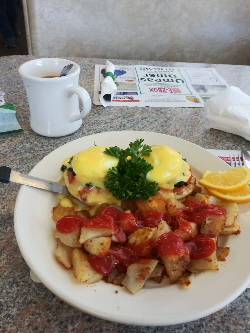 Umpas Diner | restaurant | 1115 N Courtenay Pkwy, Merritt Island, FL 32953, USA | 3214543422 OR +1 321-454-3422