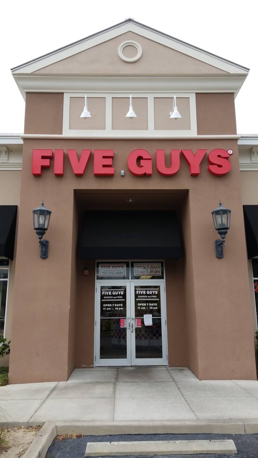 Five Guys | meal takeaway | 2249, 10700 FL-54, Trinity, FL 34655, USA | 7273765885 OR +1 727-376-5885