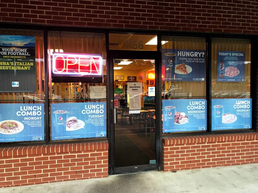 Annas Italian Restaurant | restaurant | 1156 Big Bethel Rd, Hampton, VA 23666, USA | 7578260992 OR +1 757-826-0992