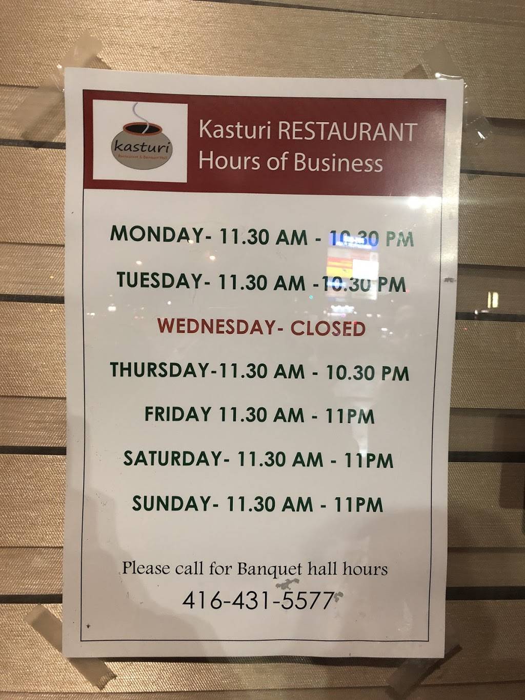Kasturi Canada | restaurant | 795 Markham Rd, Scarborough, ON M1H 2Y2, Canada | 4164315577 OR +1 416-431-5577