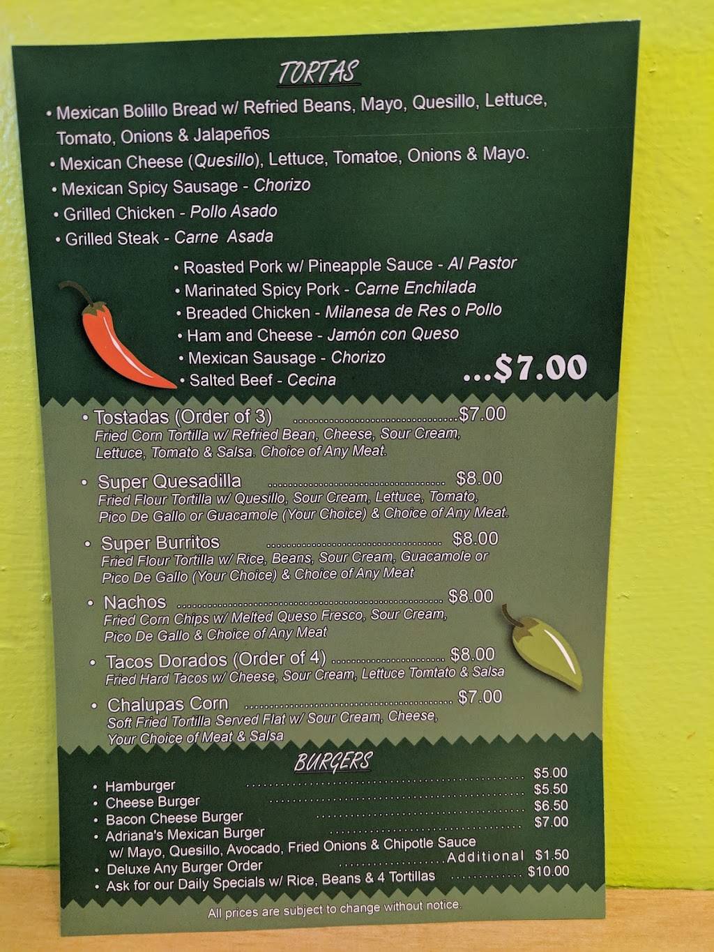 Adriana’s Mexican Cuisine | restaurant | 10-12 E 15th St, Brooklyn, NY 11230, USA | 7184841844 OR +1 718-484-1844