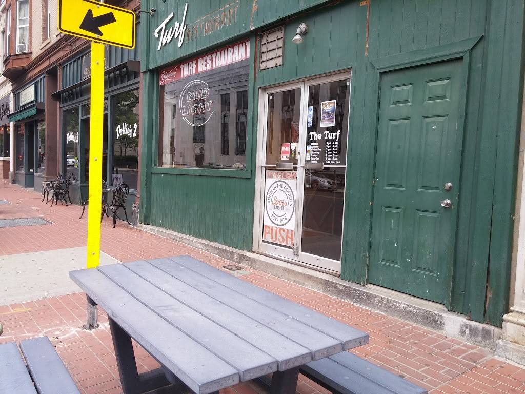 Turf Restaurant | restaurant | 142 Grand St, Waterbury, CT 06702, USA | 2037536256 OR +1 203-753-6256