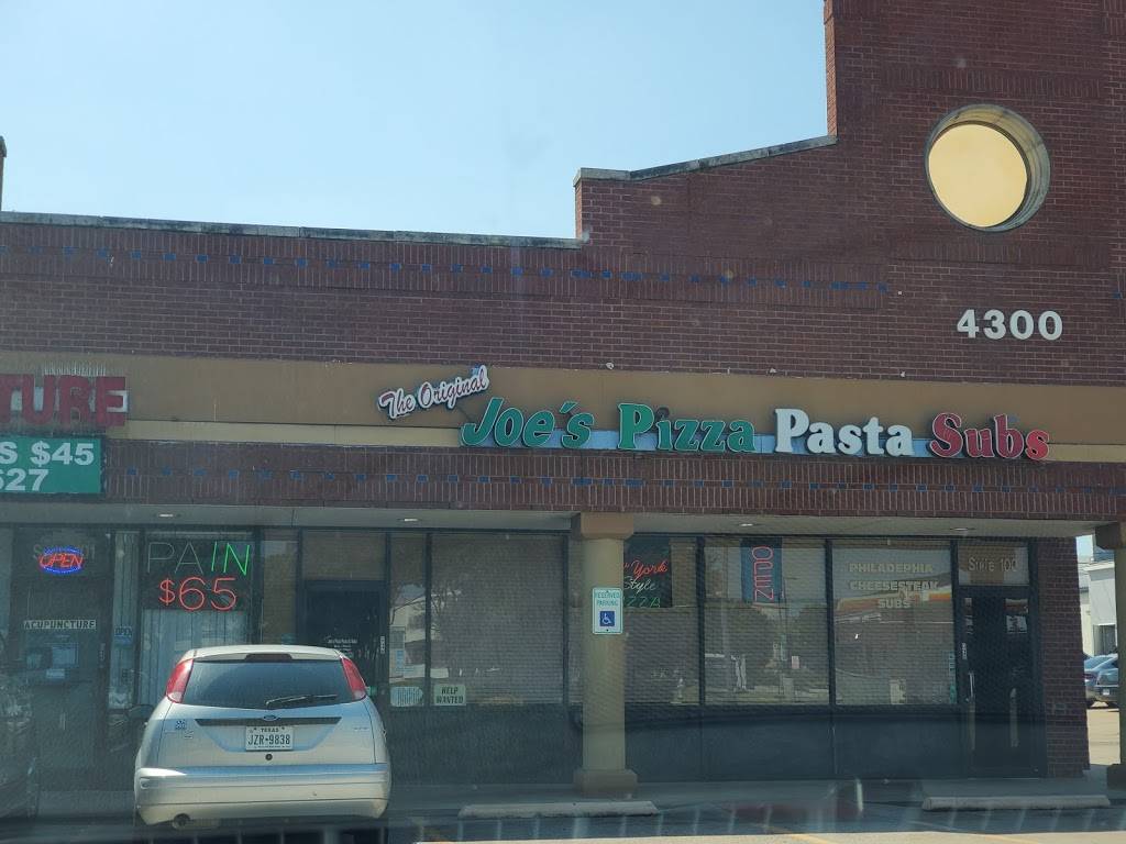 Joes Pizza Pasta & Subs | restaurant | 4300 Matlock Rd #100, Arlington, TX 76018, USA | 8174682900 OR +1 817-468-2900