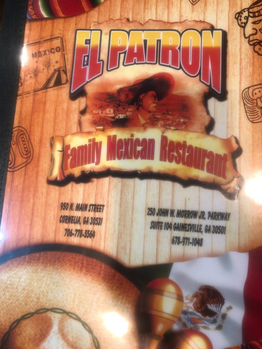 El Patron Family Mexican Restaurant Gainesville | restaurant | 250 John W Morrow Jr Pkwy #104, Gainesville, GA 30501, USA | 9097571323 OR +1 909-757-1323