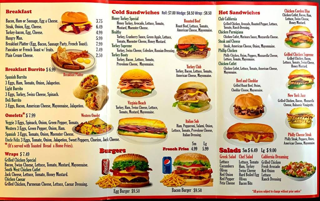 Uncle Felixs Deli | restaurant | 90 S Kensico Ave, White Plains, NY 10601, USA | 9149489060 OR +1 914-948-9060