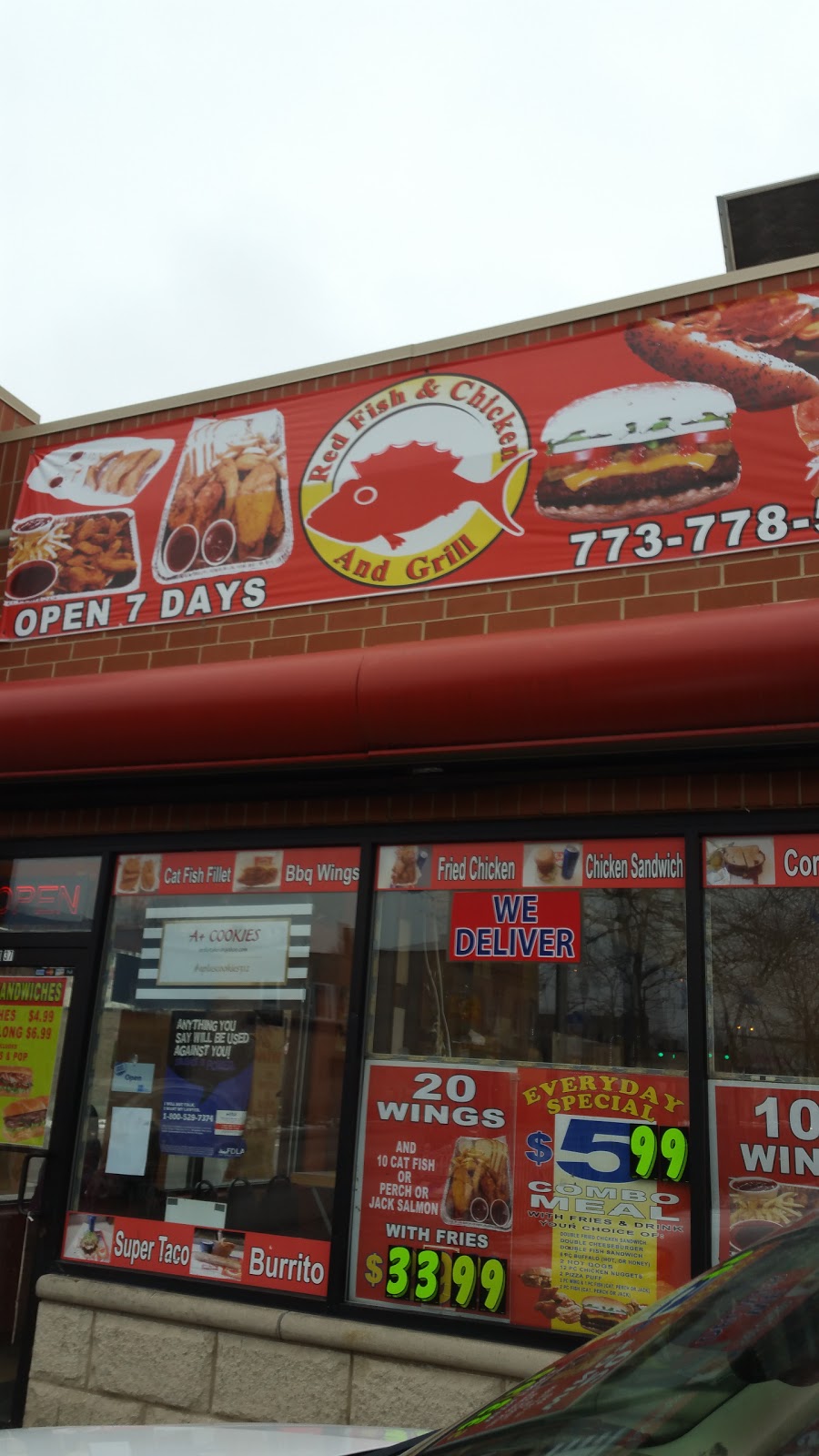 Red Fish Chicken & Grille | restaurant | 1137 W 63rd St, Chicago, IL 60621, USA | 7737785080 OR +1 773-778-5080