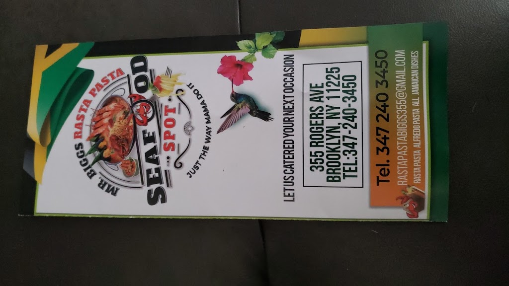 J-A IRIE Pasta & SEAFOOD CITY Inc. | restaurant | 355 Rogers Ave, Brooklyn, NY 11225, USA | 3472403450 OR +1 347-240-3450