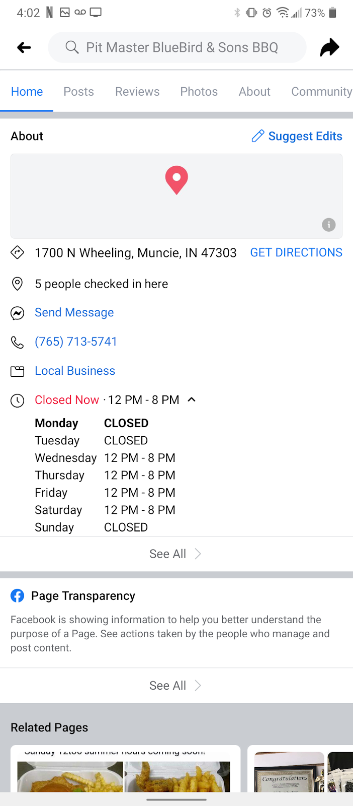 Pit Master Bluebird and Sons BBQ | restaurant | 1700 Wheeling Ave, Muncie, IN 47303, USA | 7657135741 OR +1 765-713-5741