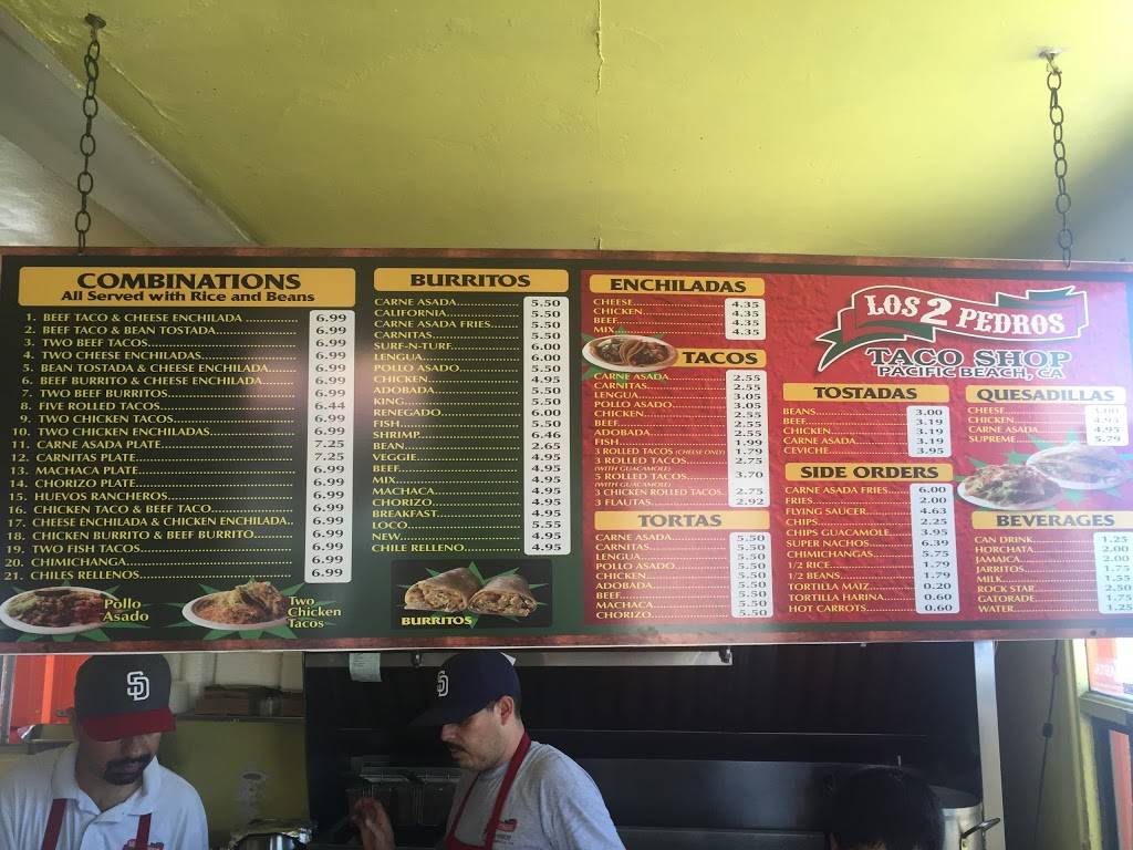 Los Dos Pedros | restaurant | 723 Turquoise St, San Diego, CA 92109, USA | 8584883102 OR +1 858-488-3102