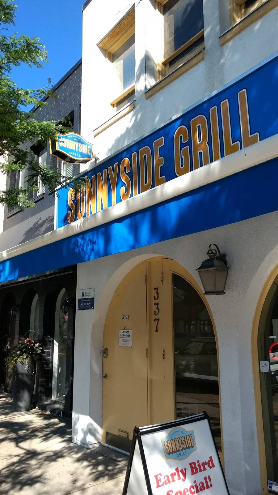 Sunnyside Grill South Oakville | restaurant | 337 Lakeshore Rd E, Oakville, ON L6J 1J4, Canada | 9058442665 OR +1 905-844-2665
