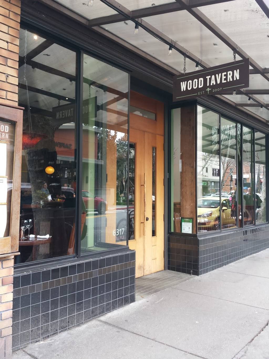 Wood Tavern | restaurant | 6317 College Ave, Oakland, CA 94618, USA | 5106546607 OR +1 510-654-6607