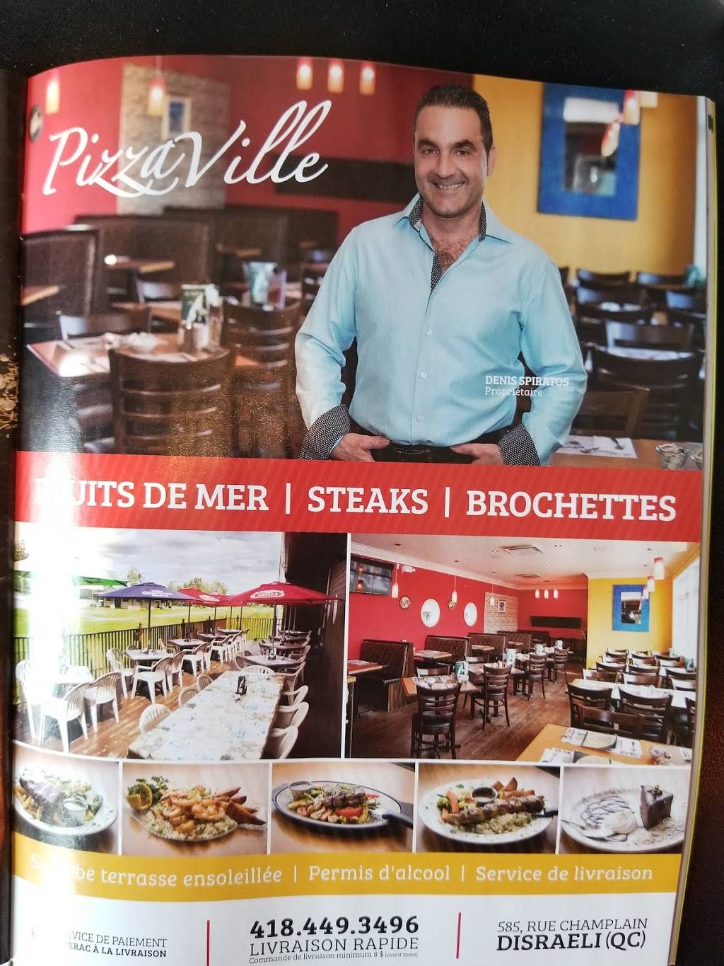 Pizzaville Disraeli | restaurant | 585 Avenue Champlain, Disraeli, QC G0N 1E0, Canada | 4184493496 OR +1 418-449-3496
