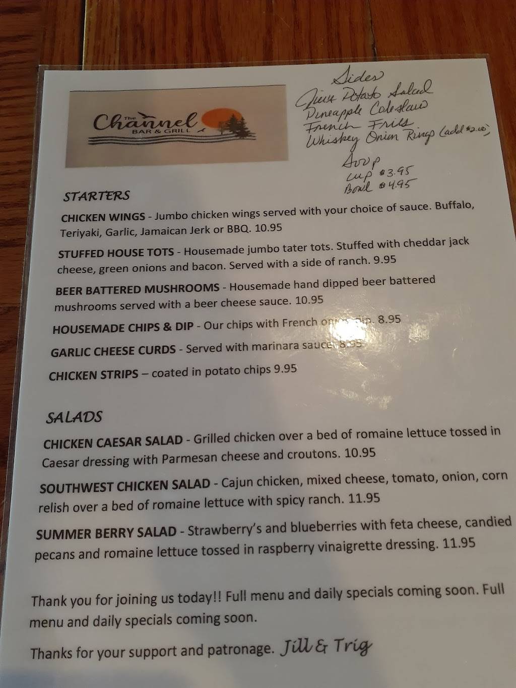 The Channel Bar & Grill | restaurant | 448 MN-6, Outing, MN 56662, USA | 2187925151 OR +1 218-792-5151