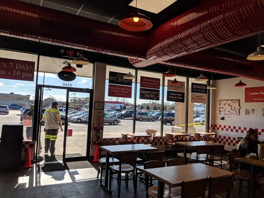 Five Guys | meal takeaway | 5240 Fairfield Shopping Centre, Virginia Beach, VA 23464, USA | 7574742222 OR +1 757-474-2222