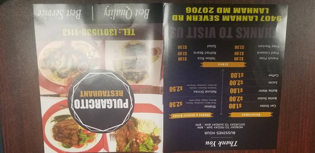 El Pulgarcito | restaurant | Seabrook, MD 20706, USA | 3015391113 OR +1 301-539-1113