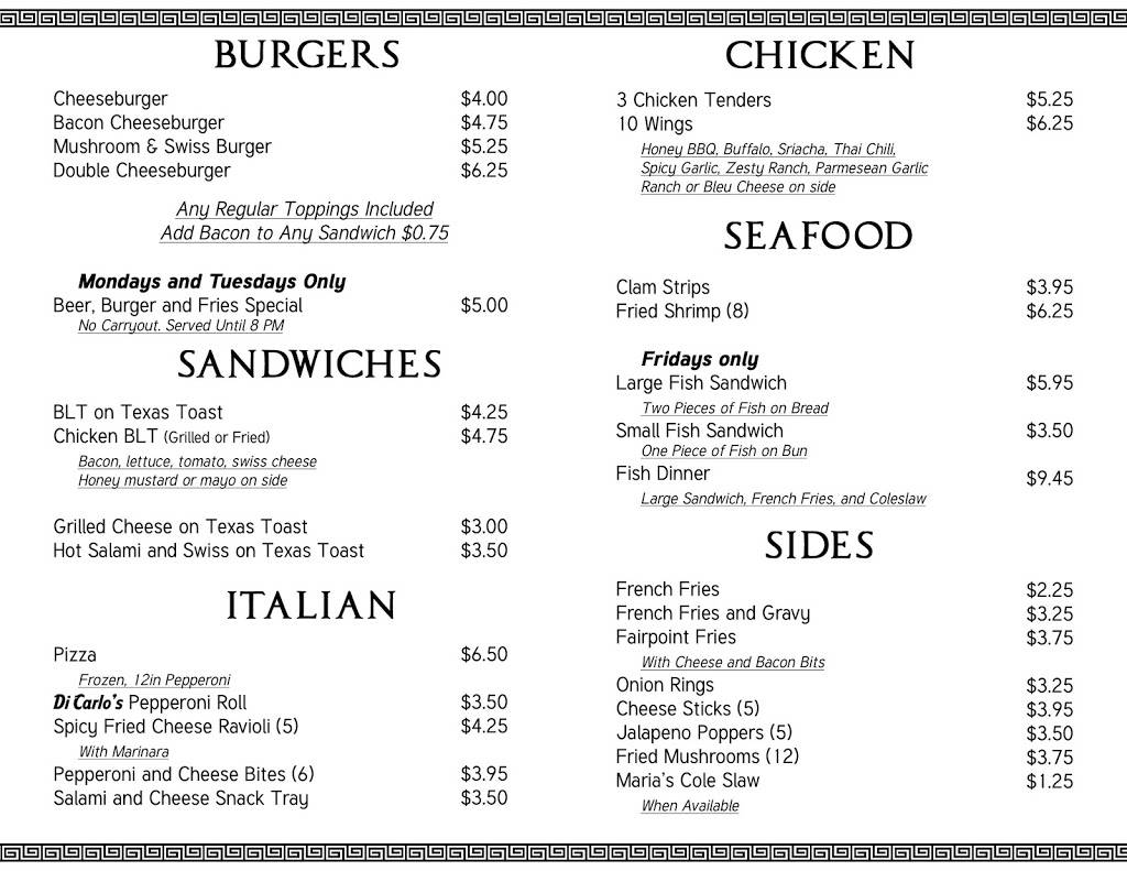 Nicolozakes Cafe | restaurant | 71179 Main St, St Clairsville, OH 43950, USA | 7406953235 OR +1 740-695-3235