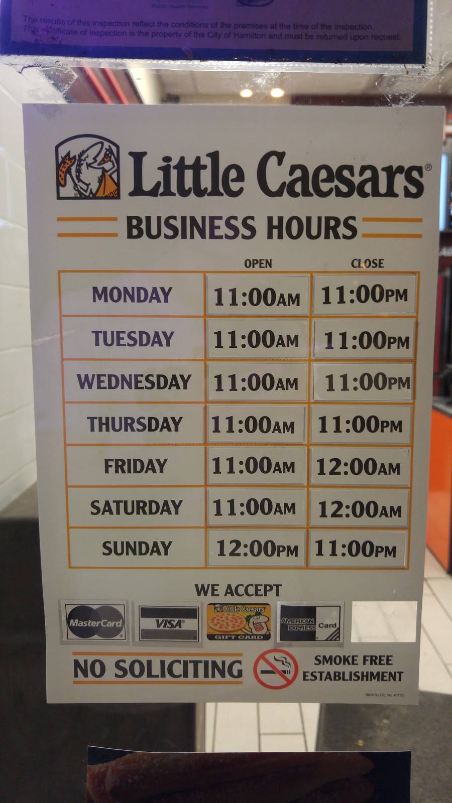 Little Caesars Pizza | meal takeaway | 969 Upper Ottawa St, Hamilton, ON L8T 4V9, Canada | 9055745328 OR +1 905-574-5328