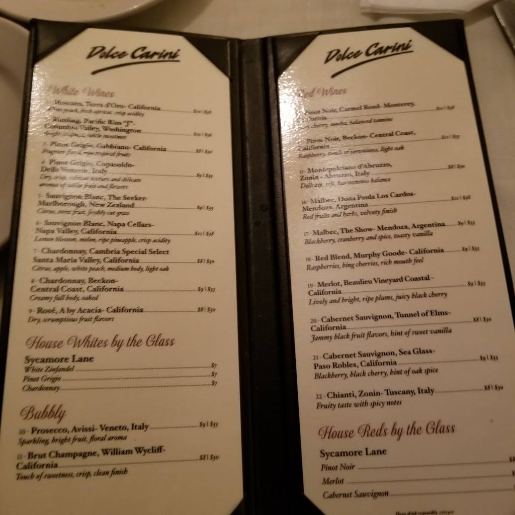 Dolce Carini | restaurant | 2821 Eagle Rd, Newtown, PA 18940, USA | 2155792972 OR +1 215-579-2972