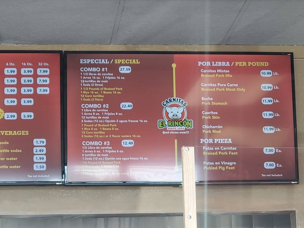 Carnitas El Rincon - Sacramento | restaurant | 8979 Folsom Blvd, Sacramento, CA 95826, USA | 9164699183 OR +1 916-469-9183