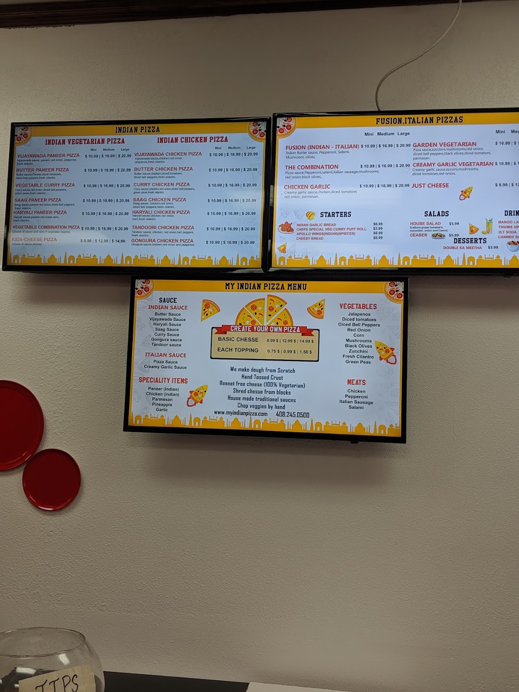 My Indian Pizza | meal delivery | 939 W El Camino Real #112, Sunnyvale, CA 94087, USA | 4082450500 OR +1 408-245-0500