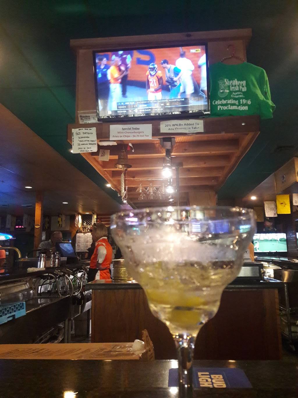 Sheabeens Irish Pub | restaurant | 2300 S Chambers Rd # A, Aurora, CO 80014, USA | 3036966131 OR +1 303-696-6131