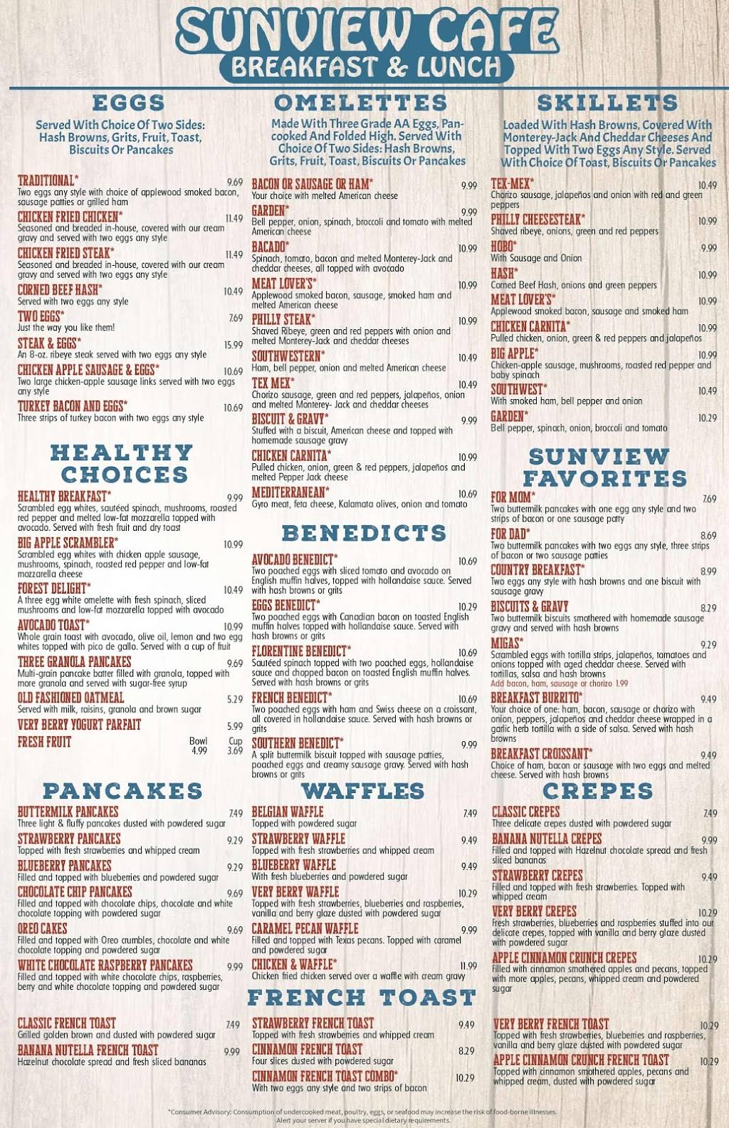 Sunview Cafe | restaurant | 401 E Round Grove Rd #200, Lewisville, TX 75067, USA | 4692400834 OR +1 469-240-0834